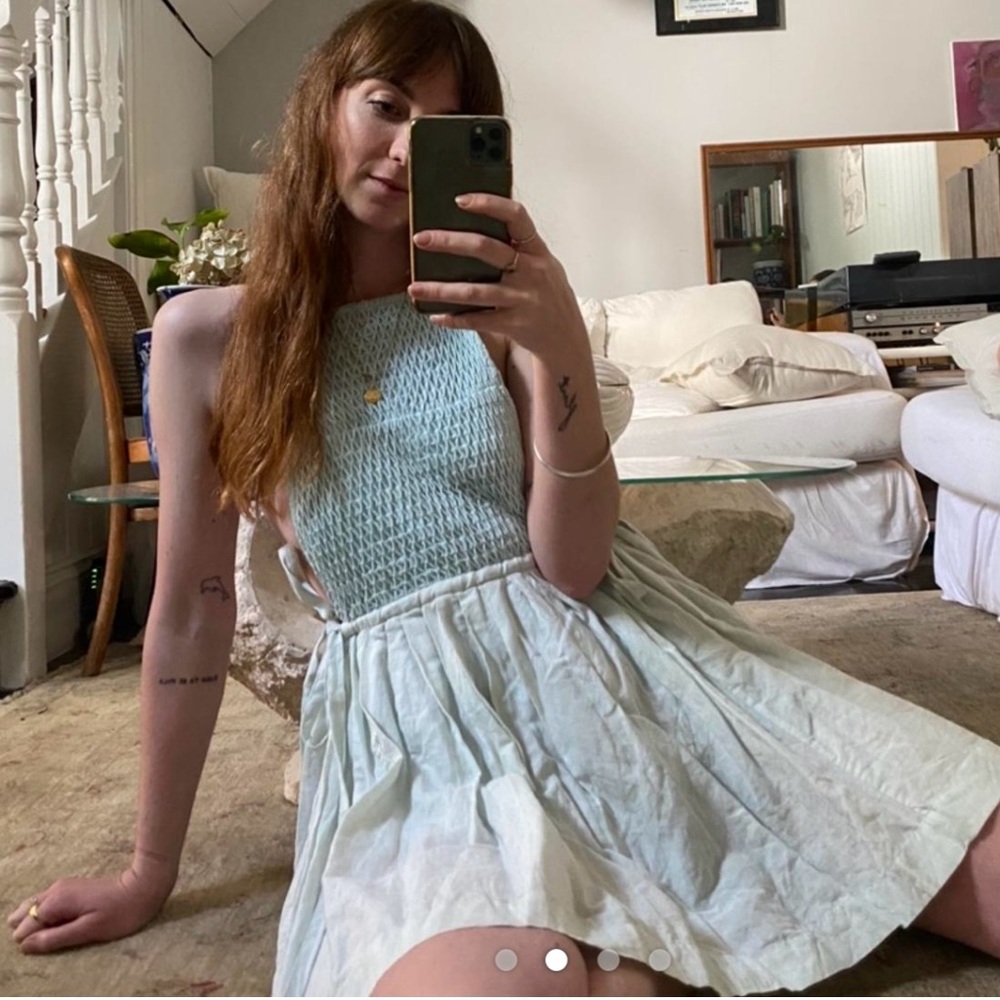 Innika Choo RARE Smocked Mini Dress - Picture 2 of 4